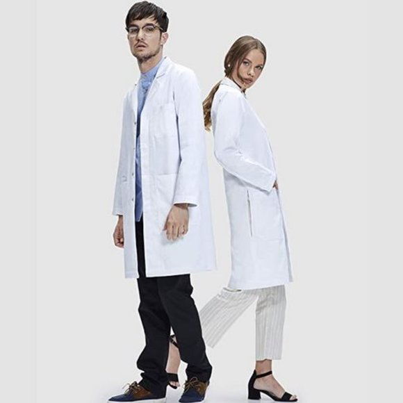 Dr. James - Unisex Lab Coat with Smartphone & Tablet Pockets - Picture 2 of 10